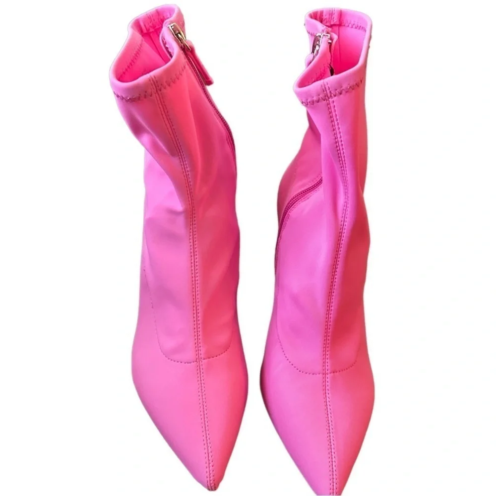 New ELOQUII Neoprene Ankle Boots Size:8W👢
